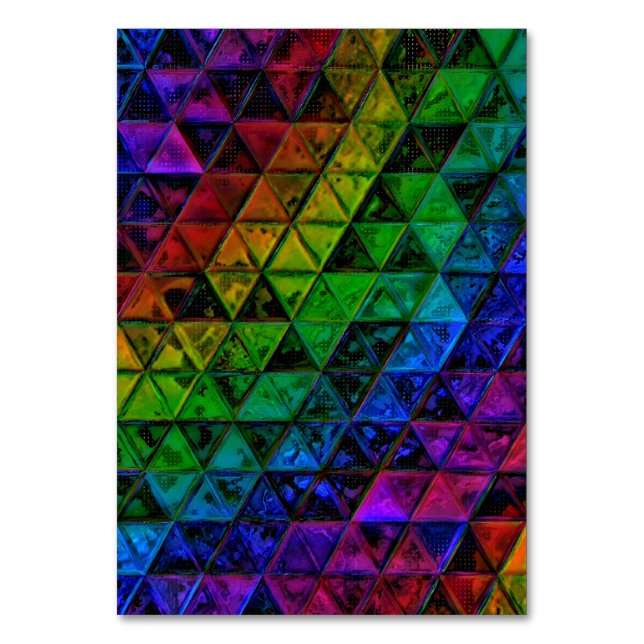 Pride Glass  Table Number (Front)