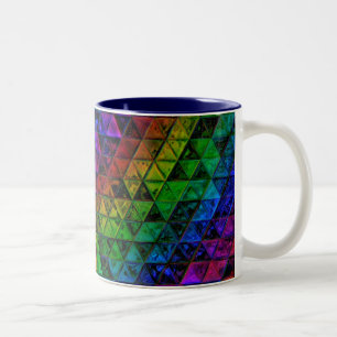 Pride Glass  Two-Tone Coffee Mug