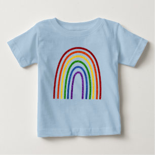 Pride Glitter Handdrawn Rainbow T-Shirt