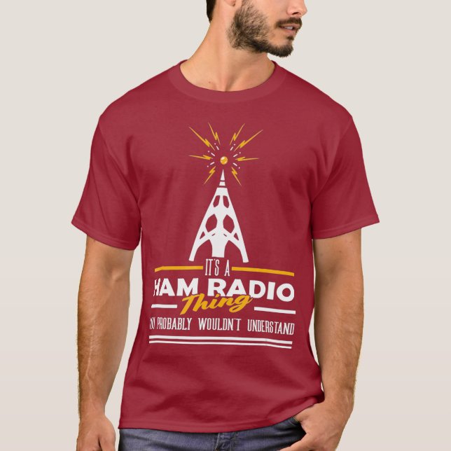 Pride Ham Radio Operator Its a Ham Radio Thing T-Shirt (Front)