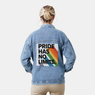 Pride Has No Limits Disability Pride Month Denim Jacket