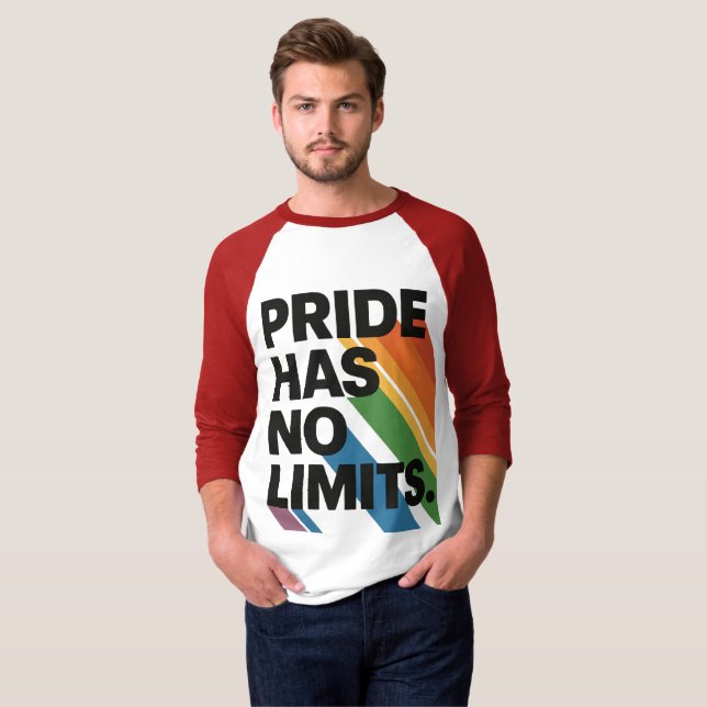 Pride Has No Limits | Disability Pride Month  T-Shirt (Front Full)