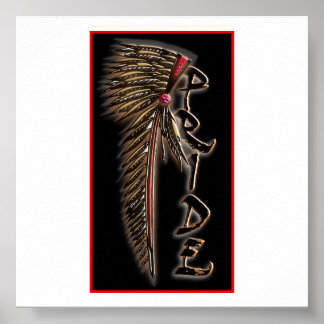 PRIDE HEADDRESS 1A POSTER