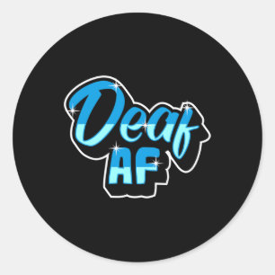 Pride Hearing Loss Awareness Deaf Awareness 3 Classic Round Sticker