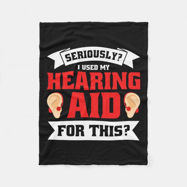 Pride Hearing Loss Awareness Deaf Awareness 5  Fleece Blanket (Front)