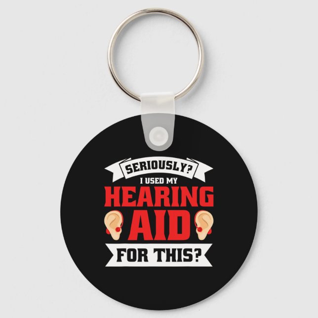 Pride Hearing Loss Awareness Deaf Awareness 5  Key Ring (Front)