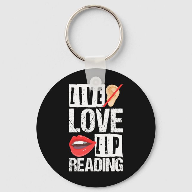 Pride Hearing Loss Awareness Deaf Awareness 7  Key Ring (Front)