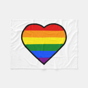 PRIDE HEART FLEECE BLANKET