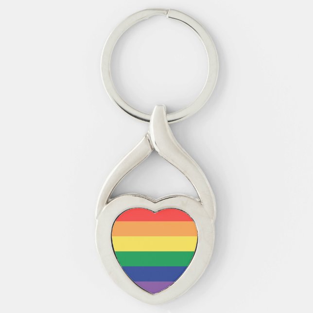 Pride Heart  Key Ring (Front)