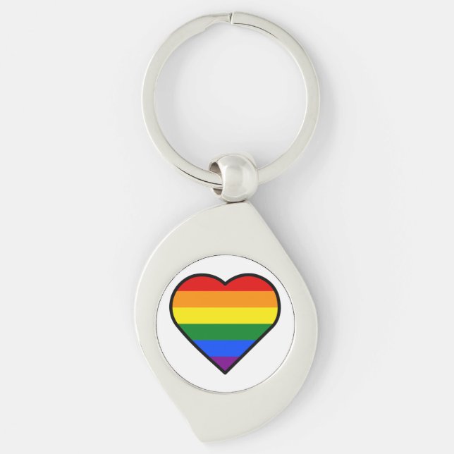 PRIDE HEART KEY RING (Front)
