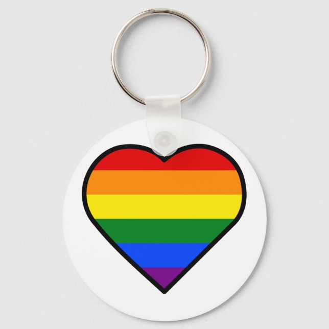 PRIDE HEART KEY RING (Front)