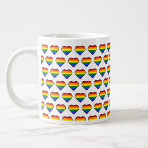 PRIDE HEART LARGE COFFEE MUG