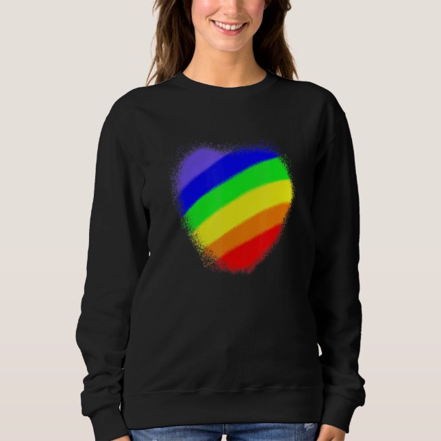 Pride Heart Lgbt Sweatshirt (Front)