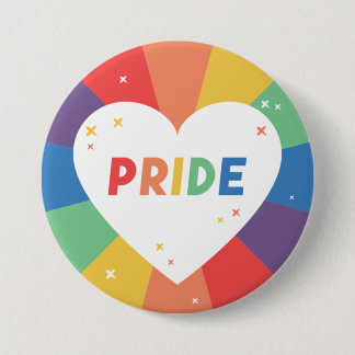 Pride Heart Sparkle 7.5 Cm Round Badge