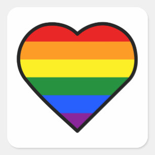 PRIDE HEART SQUARE STICKER