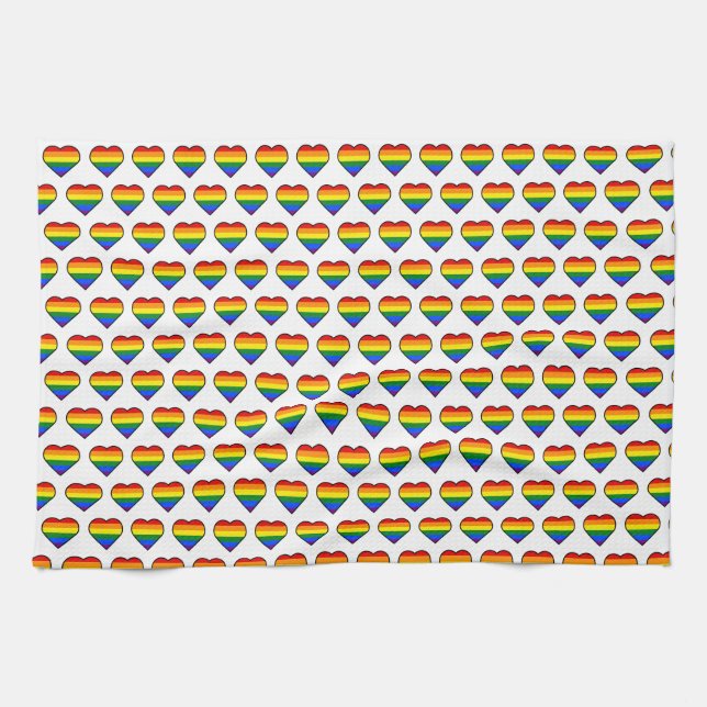 PRIDE HEART TEA TOWEL (Horizontal)