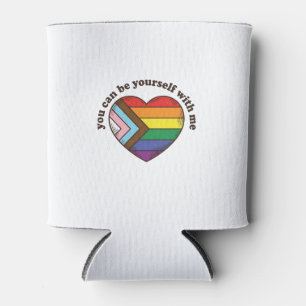 Pride Heart You Can Be Yourself With Me Shirt Desi Cooler