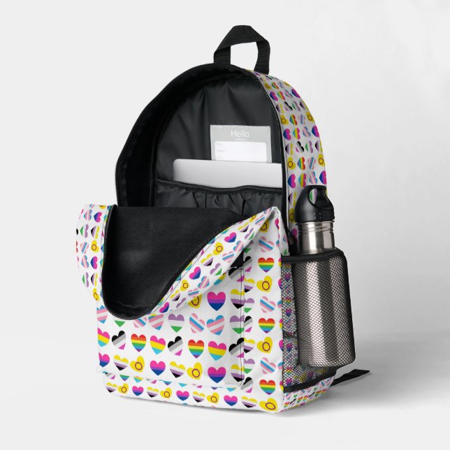 Pride Hearts Backpack #3 (Back Corner Right (Open))