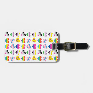 Pride Hearts Luggage Tag