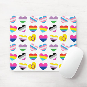 Pride Hearts Mouse Pad
