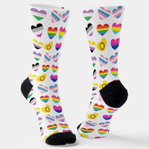Pride Hearts Socks #2