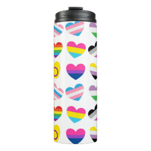 Pride Hearts Thermal Tumbler