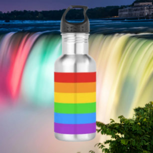 Pride Hydrate: Rainbow Flag 532 Ml Water Bottle
