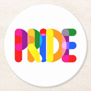 Pride in Design Round Paper Coaster