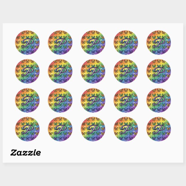 Pride in Flight Collection Classic Round Sticker (Sheet)