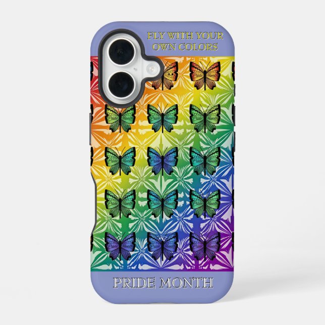 Pride in Flight Collection iPhone 16 Case (Back)