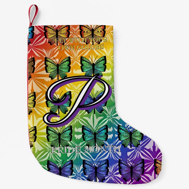 Pride in Flight Collection Small Christmas Stocking (Front)