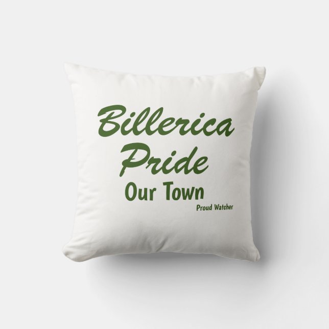 Pride in Our Town Billerica Pride Cushion (Front)