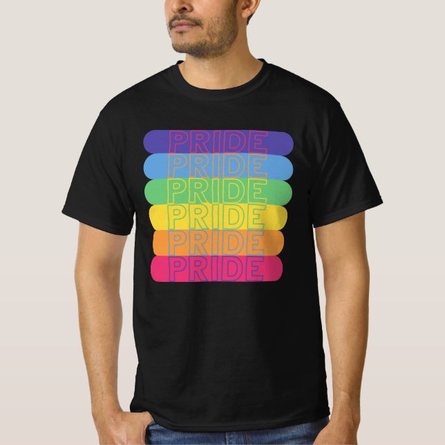 Pride in rainbow colours    T-Shirt (Front)