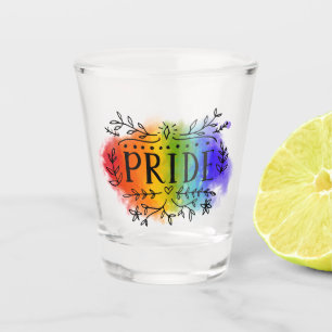Pride in Watercolor Shot Glass