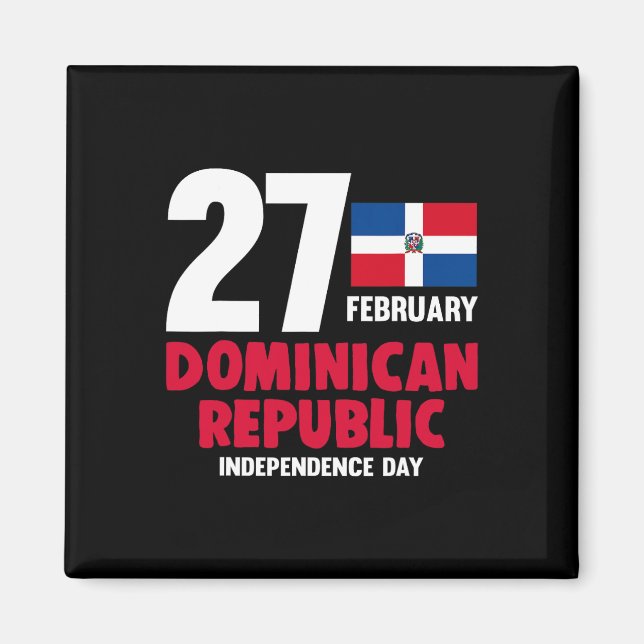 Pride Independence Day Dominican Republic Flag  Magnet (Front)