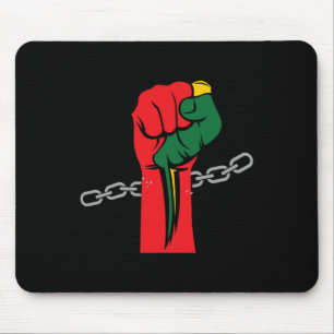 Pride Juneteenth Celebrating 1865 Juneteenth Afro  Mouse Pad