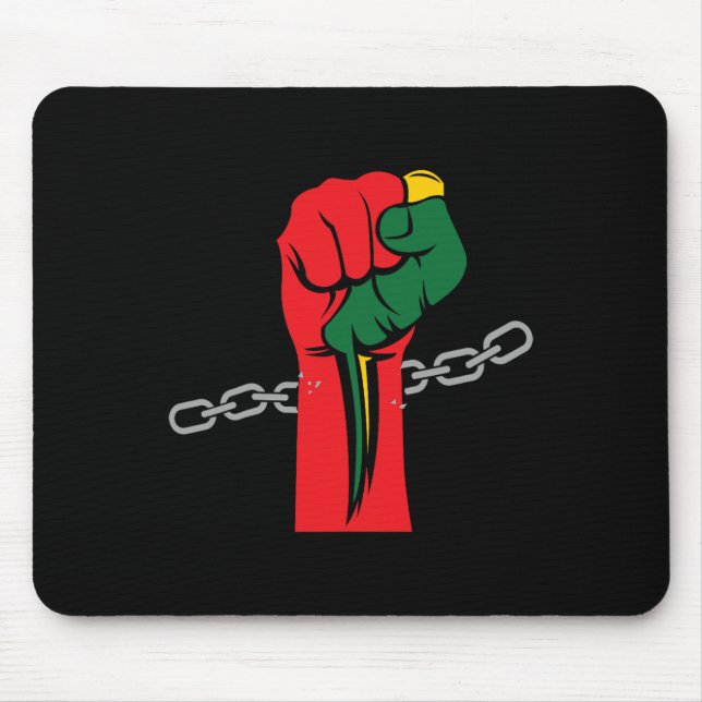 Pride Juneteenth Celebrating 1865 Juneteenth Afro  Mouse Pad (Front)