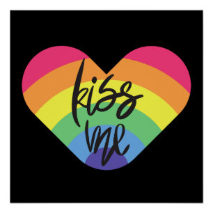 Pride- kiss me. love is fair. photo print