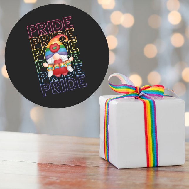 Pride LGBT Colourful Classic Round Sticker (Creator Uploaded)