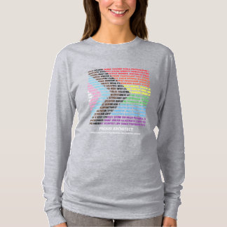 Pride LGBT Diversity Rainbow Word Cloud Custom T-Shirt