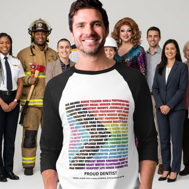 Pride LGBT Diversity Rainbow Word Cloud Raglan T-Shirt (Creator Uploaded)