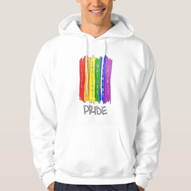 Pride LGBT Flag Meaning Hoodie (Front)