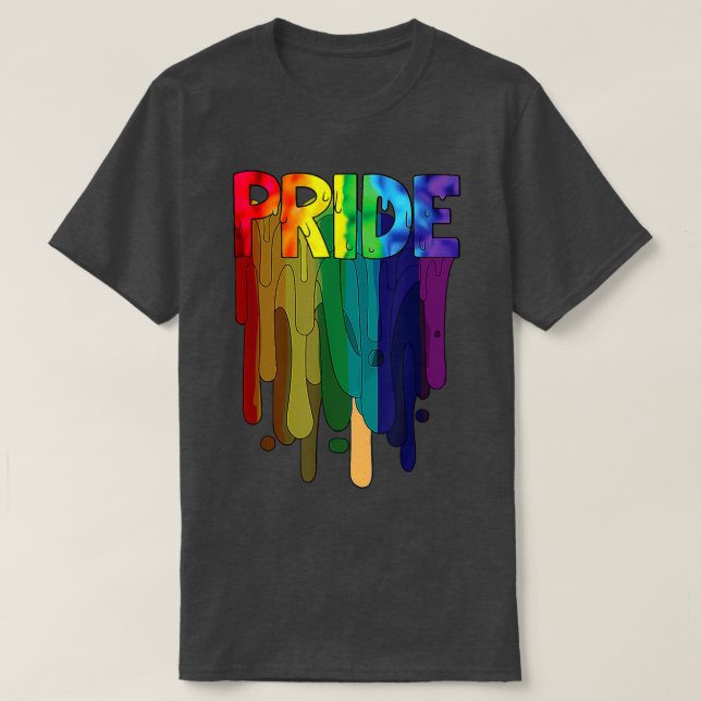 Pride LGBT Funny Rainbow Flag Pride Month  T-Shirt (Design Front)