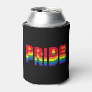 Pride lgbt lgbtq queer gay rainbow black can cooler