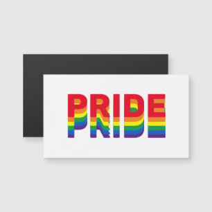 Pride lgbt lgbtq queer gay rainbow colours magnet