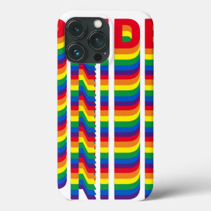 Pride lgbt lgbtq queer gay rainbow pattern iPhone 13 pro case