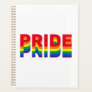 Pride lgbt lgbtq queer gay rainbow retro colours planner