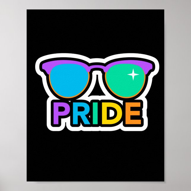 Pride. LGBT+Pride. Rainbow. Poster (Front)