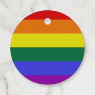 Pride LGBT Rainbow Favour Tags