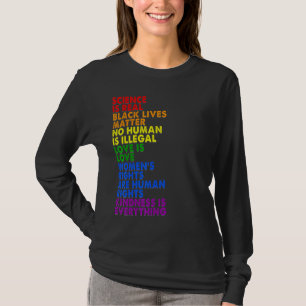 Pride  Lgbt Science Is Real Blm Love Is Love Les G T-Shirt